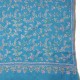 JANET BLAUW, 100% cashmere pashmina sjaal, met de hand geborduurd