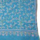 JANET BLAUW, 100% cashmere pashmina sjaal, met de hand geborduurd