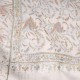 SOFIA CREME, echte handbestickte Pashmina-Schal 100% Kaschmir