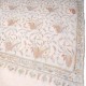 SOFIA CREME, echte handbestickte Pashmina-Schal 100% Kaschmir