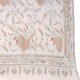 SOFIA CREME, echte handbestickte Pashmina-Schal 100% Kaschmir