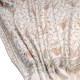 SOFIA CREME, echte handbestickte Pashmina-Schal 100% Kaschmir