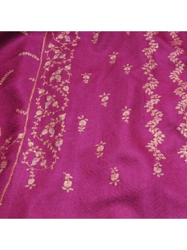 ASHLEY ROZE, handgeborduurde 100% kasjmier pashmina sjaal