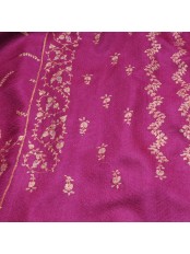 ASHLEY ROZE, handgeborduurde 100% kasjmier pashmina sjaal
