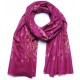 ASHLEY ROZE, handgeborduurde 100% kasjmier pashmina sjaal
