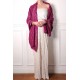 ASHLEY ROZE, handgeborduurde 100% kasjmier pashmina sjaal