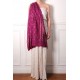 ASHLEY ROZE, handgeborduurde 100% kasjmier pashmina sjaal