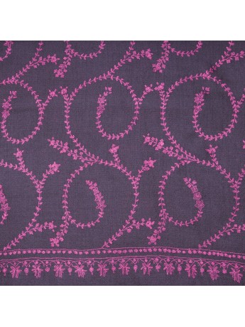 JULIA GRAU, echte handbestickte Pashmina-Stola 100% Kaschmir