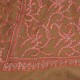 JULIA OLIVE, étole véritable pashmina 100% cachemire brodé main