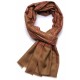 JULIA OLIVE, étole véritable pashmina 100% cachemire brodé main