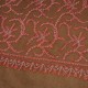 JULIA OLIVE, étole véritable pashmina 100% cachemire brodé main