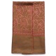JULIA OLIVE, étole véritable pashmina 100% cachemire brodé main