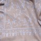 ZOE BLAUE, echte handbestickte Pashmina-Stola 100% Kaschmir