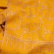JULIA SAFRANGELB, echte handbestickte Pashmina-Stola 100% Kaschmir