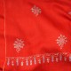 ALMA RODE, 100% cashmere handgeborduurde pashmina stola