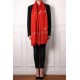 ALMA RED, real pashmina 100% cashmere with handmade embroideries
