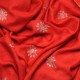 ALMA RED, real pashmina 100% cashmere with handmade embroideries