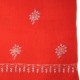 ALMA RED, real pashmina 100% cashmere with handmade embroideries
