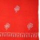 ALMA RODE, 100% cashmere handgeborduurde pashmina stola