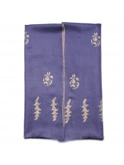 ALMA GRIS, estola pashmina 100% cachemira bordada a mano