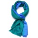 AURA PAVONE, Stola vera pashmina 100% Cashmere dip dye
