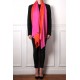 AURA SUNSET, Stola pashmina 100% handgewebter Kaschmir dip  dye