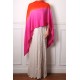 AURA SUNSET, Stola pashmina 100% handgewebter Kaschmir dip  dye
