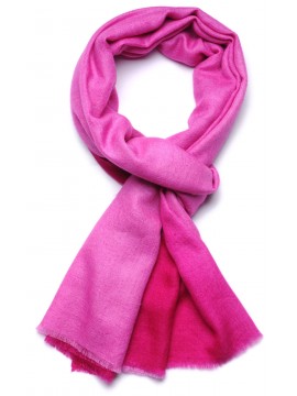 AURA ORCHIDEA, Stola pashmina 100% handgewebter Kaschmir dip  dye