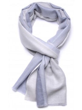 AURA BRUME, étole Pashmina 100% cachemire dip dye