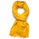 LANA SAFFRON, Real embroidered pashmina shawl 100% cashmere