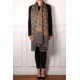 JANET RAME, scialle vera Pashmina 100% cashmere ricamata a mano