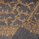 JANET CUIVRE, châle véritable pashmina 100% cachemire brodé main