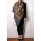 JANET COPPER, Real embroidered pashmina shawl 100% cashmere