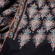 CARLA SCHWARZ, echter Pashmina-Schal aus 100% Kaschmir, handbestickt