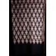 CARLA NOIR, châle véritable pashmina 100% cachemire brodé main