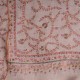 JULIA NATUREL, étole véritable pashmina 100% cachemire brodé main