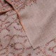 JULIA NATURALE, stola vera Pashmina 100% cashmere ricamata a mano