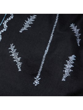 TELMA ZWART, met de hand geborduurde 100% kasjmier pashmina stola