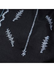 TELMA NOIR, estola pashmina 100% cachemira bordada a mano