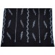 TELMA NOIR, hand-embroidered 100% cashmere pashmina stole