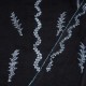 TELMA NOIR, hand-embroidered 100% cashmere pashmina stole