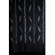 TELMA ZWART, met de hand geborduurde 100% kasjmier pashmina stola