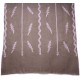 TELMA TAUPE, hand-embroidered 100% cashmere pashmina stole