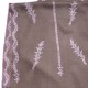 TELMA TAUPE, hand-embroidered 100% cashmere pashmina stole