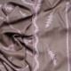 TELMA TAUPE, hand-embroidered 100% cashmere pashmina stole