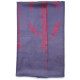 TELMA GRIJS, handgeborduurde 100% kasjmier pashmina stola