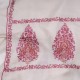 PALLA IVOIRE, étole véritable Pashmina 100% cachemire brodé main