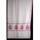 PALLA ELFENBEIN, echte handbestickte Pashmina-Stola 100% Kaschmir