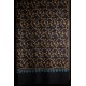 JULIA NOIR, étole véritable pashmina 100% cachemire brodé main