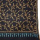 JULIA NOIR, étole véritable pashmina 100% cachemire brodé main